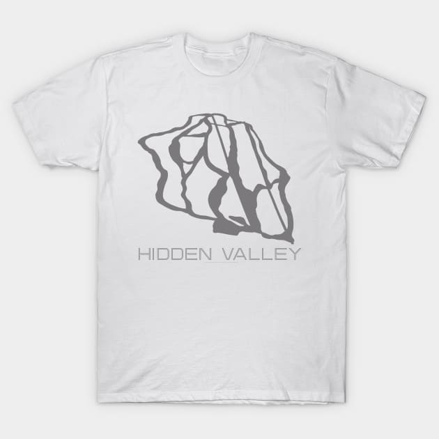 Hidden Valley Resort 3D T-Shirt by Mapsynergy